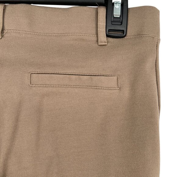 Betabrand Classic Dress Pants Yoga Pants Straight Tan Size Medium Petite - Picture 4 of 9